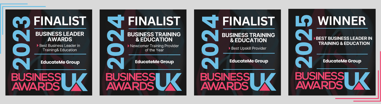 EducateMe Group UK Business Awards 2023–2025